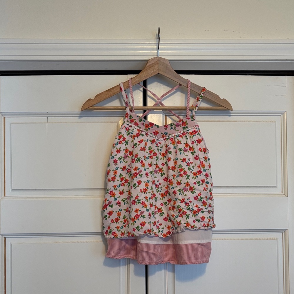 Abercrombie Kids Floral Camisole - Pink and White